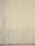 Kota fancy saree white color allover weaves & fancy border with running pallu and attached blouse