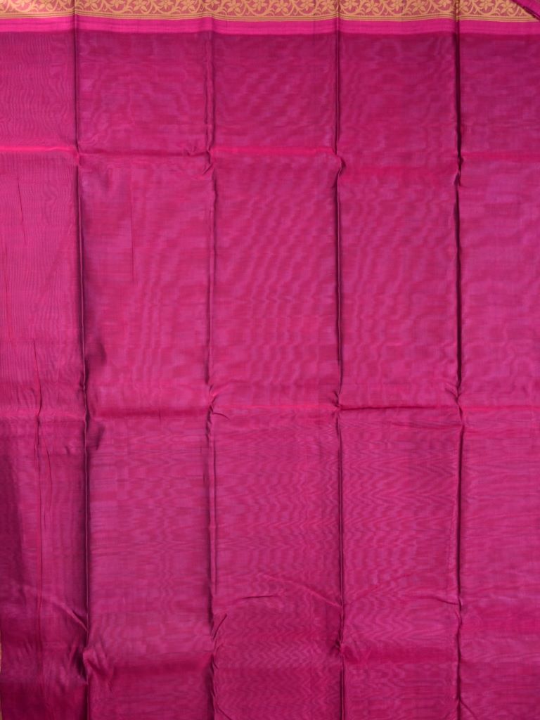 Dhaka cotton saree purple color allover thread motifs & thread weaving border with rich pallu and plain blouse