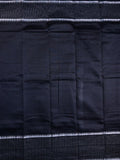 Mangalagiri fancy saree black color allover plain & zari kaddi border with checks pallu and self blouse