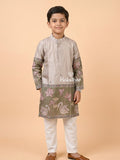 Tissue Kalamkari Boys Kurta set – Comfortable Fit 8-9 years