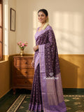 Banaras patola fancy saree for women | royal blue | zari border | party wear