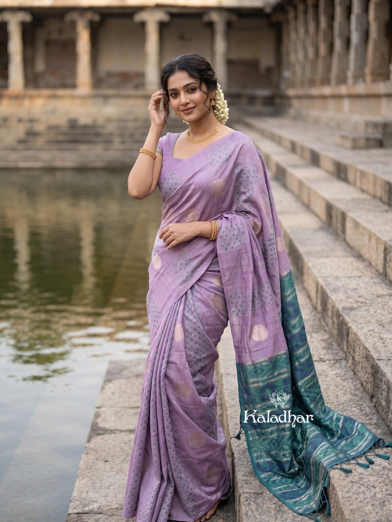 Dupion fancy saree for women | rust orange | allover weaves | party wear
