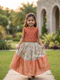 kanchi pattu lehenga set for kids | designer collection | party wear | 5 - 6 years