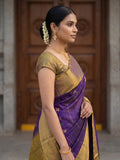 Uppada pattu saree for women | Royal blue | allover zari motifs | party wear