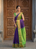 Uppada pattu saree for women | Royal blue | allover zari motifs | party wear