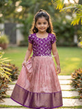 Banaras Tissue Lehenga set with Intricate Zari Detailing 4-5 years