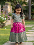 Kanchi pattu lehenga set for girls | party wear | designer collection 3-4 years