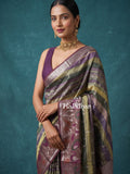 Munga fancy sarees for women | parrot green | zari border | party wear