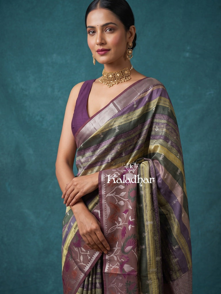 Munga fancy sarees for women | parrot green | zari border | party wear