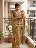 Munga fancy sarees for women | parrot green | zari border | party wear