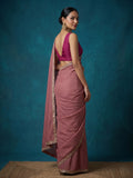 Dola tissue saree for women | Pink | Party wear | Cutwork border
