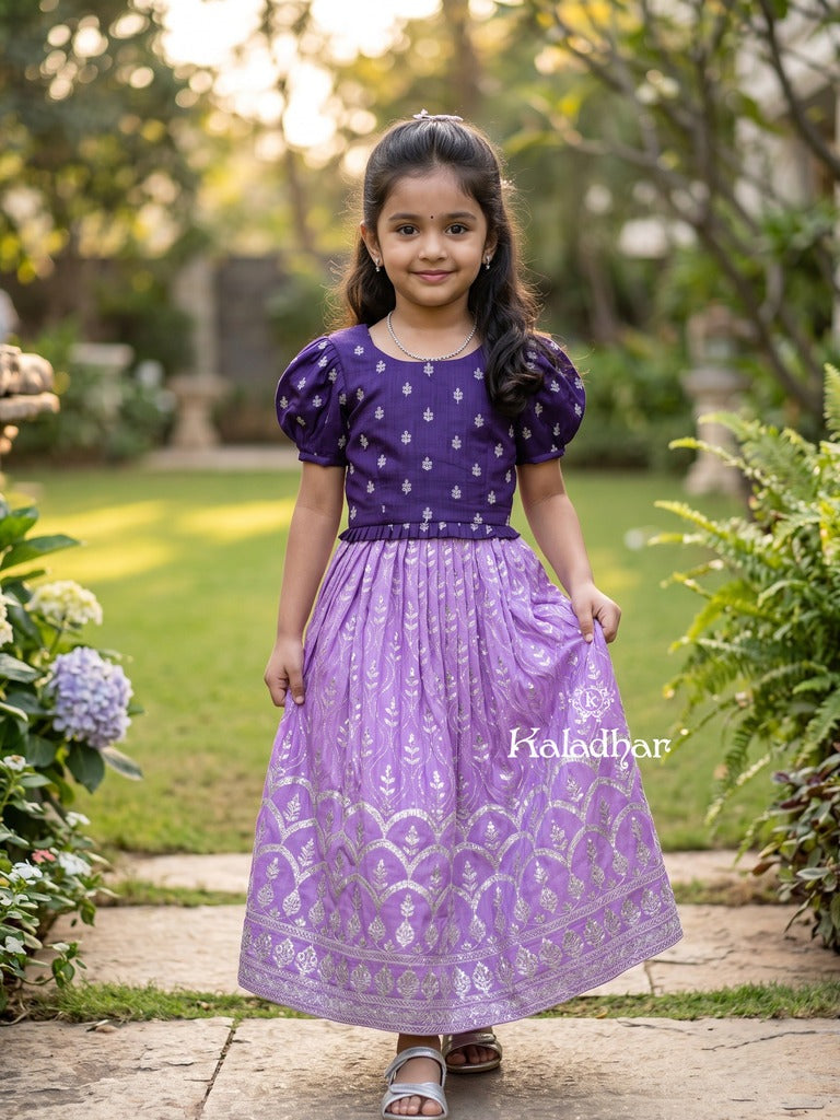 kanchi pattu lehenga set for kids | designer collection | party wear | 5 - 6 years