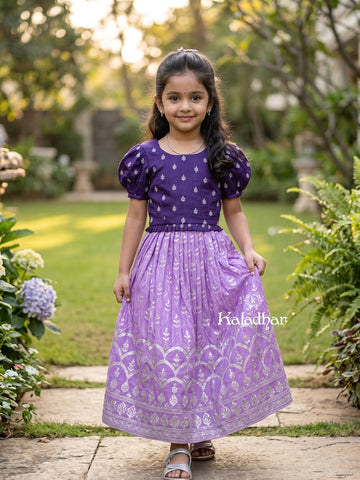 kanchi pattu lehenga set for kids | designer collection | party wear | 5 - 6 years