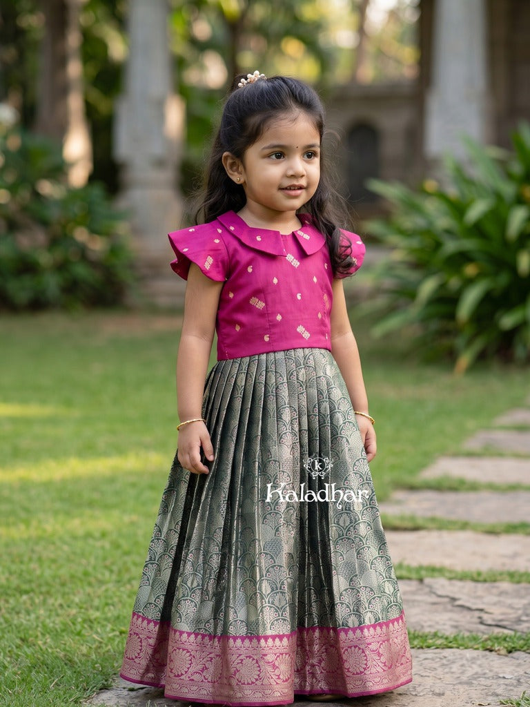 Banaras lehenga set for girls | party wear | designer collection 2-3 years