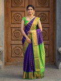 Uppada pattu saree for women | Royal blue | allover zari motifs | party wear