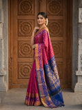 Uppada pattu saree for women | Royal blue | allover zari motifs | party wear