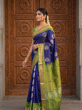 Uppada pattu saree for women | Royal blue | allover zari motifs | party wear
