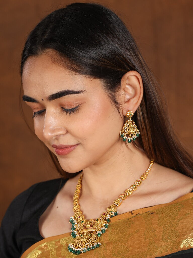 Pen kalamkari pattu saree in black color with contrast zari border and printed pallu & attached blouse