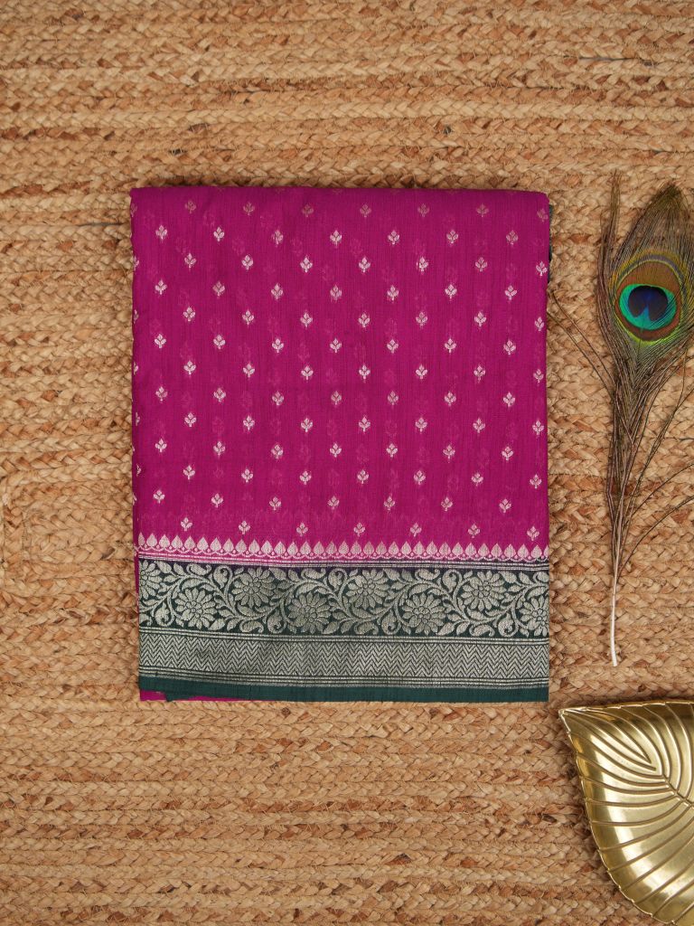 Kora georgette saree for women | Orange | Party wear | Zari border