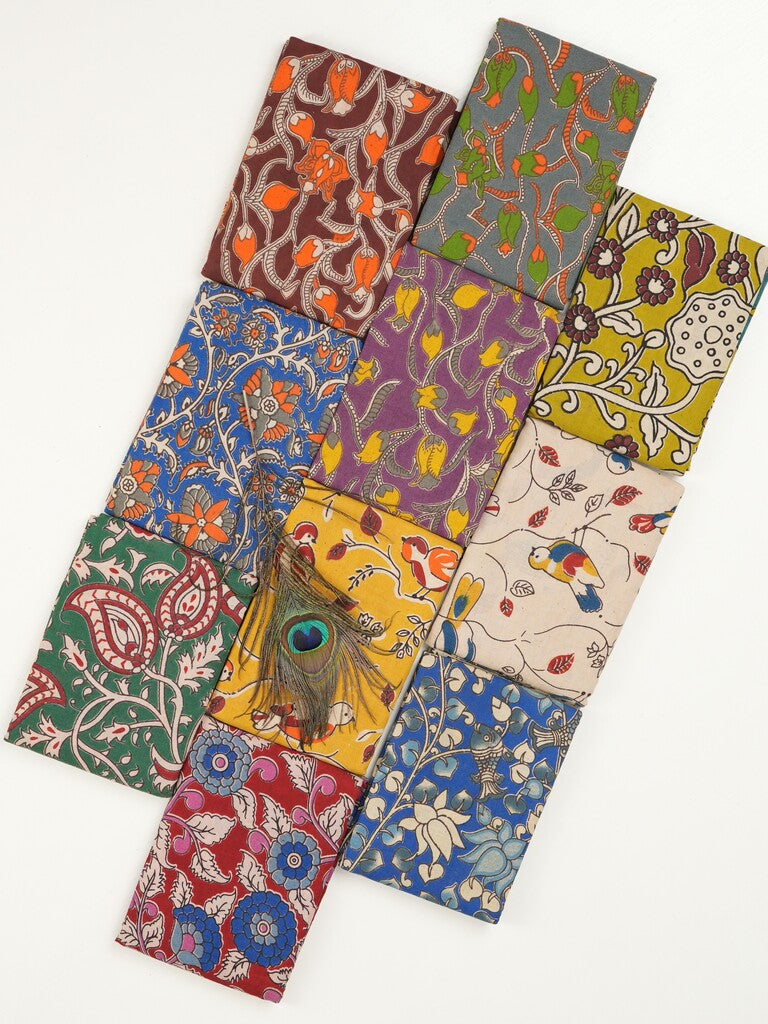 Kalamkari Printed Blouse Bundle Pack of 10 – Assorted Designs by Kaladhar