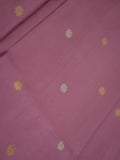Banaras pattu saree light purple color allover zari weaves & zari border with rich pallu and attached plain blouse