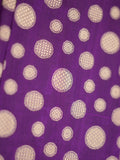 Banaras pattu saree violet color allover zari weaves & zari border with rich pallu and attached plain blouse