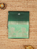 Dupion fancy saree allover zari motifs and zari border with contrast blouse