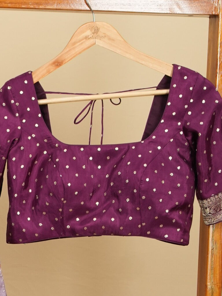 Classy light purple dola silk lehenga set with elegant zari featuring soft fabric | Ready to wear