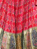 Pink dola silk allover weaving lehenga set with dupatta | Ready to wear
