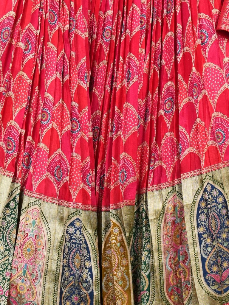 Pink dola silk allover weaving lehenga set with dupatta | Ready to wear
