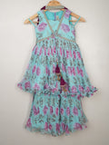 Organza floral sharara dress for kids | Pretty party & festive outfit