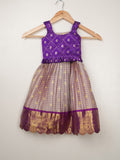 Kanchi pattu traditional kids lehenga set | Made for little twirls