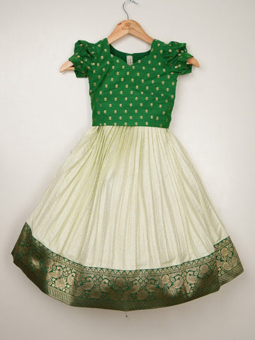 Banaras traditional croptop lehenga for kids | Made for little twirls