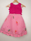 Organza designer crop top lehenga for girls | Made for little twirls
