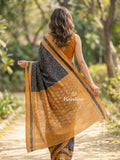 Ikkath cotton sarees with contrast border and contrast pallu