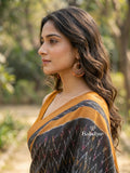 Ikkath cotton sarees with contrast border and contrast pallu