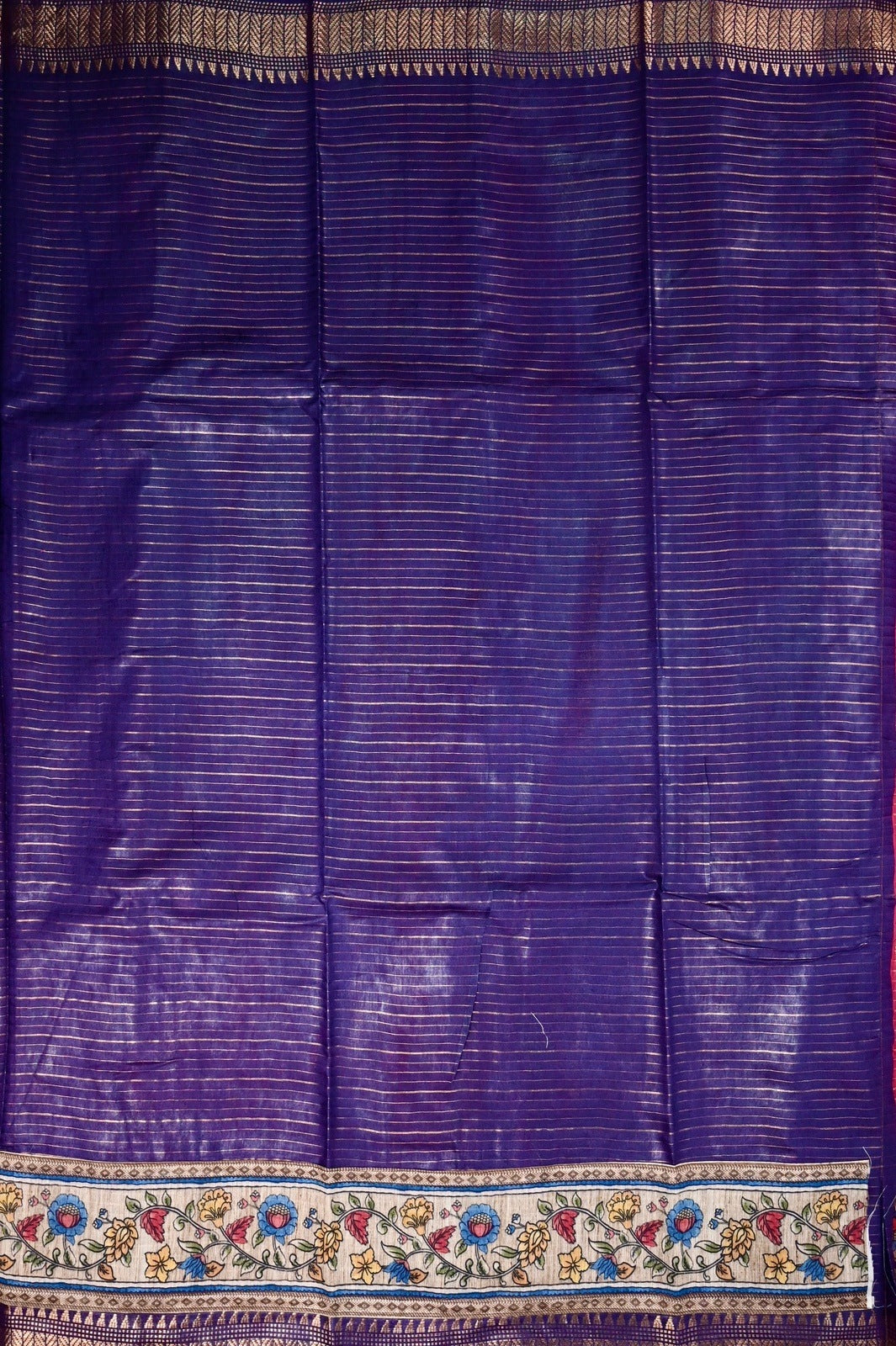 Bagalpur fancy saree pink color with allover zari checks with printed & zari weaving border with big pallu, printed and checks blouse.