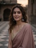 Dola tissue saree for women | Pink | Party wear | Cutwork border