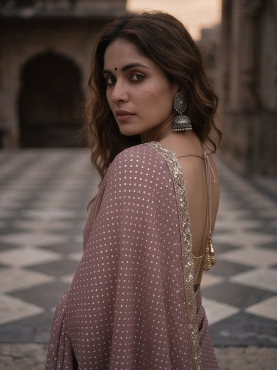 Dola tissue saree for women | Pink | Party wear | Cutwork border