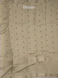 Munga fancy floral printed saree with big border and attached blouse
